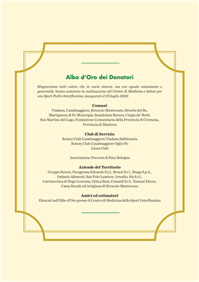 Centro Medicina Dello Sport Interflumina e la Carta dei Servizi