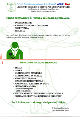 Centro Medicina Dello Sport Interflumina e la Carta dei Servizi