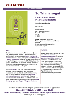 Conferenza Stampa su MENNEA - LOCANDINA DEL LIBRO ED INVITO A CONFERENZA STAMPA.