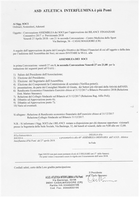 Assemblea dei Soci