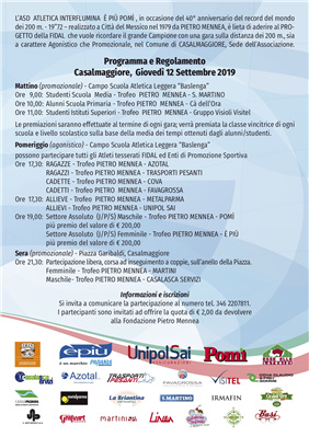 MENNEA DAY 2019