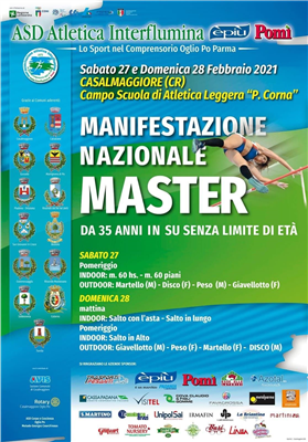 evento nazionale master 27/28 feb.