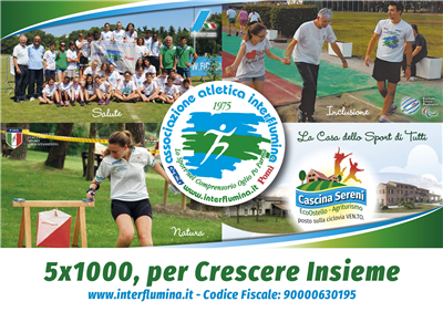 5 PER MILLE al'INTERFLUMINA