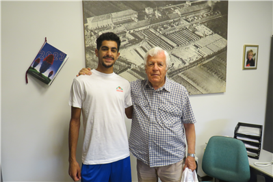 Elmehdi,visita agli Sponsor